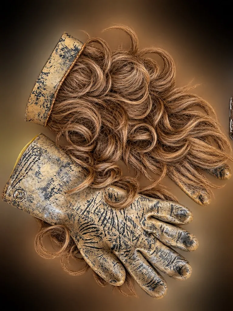 Chewbacca-Hände aus Latex mit Fell
